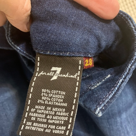 7 For all Mankind A pocket bootcut blue jeans - Picture 4 of 4